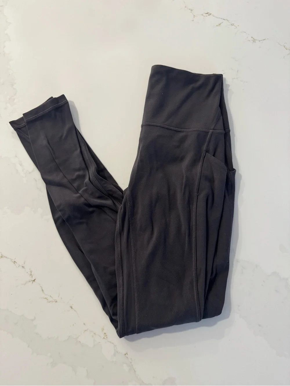lululemon athletica Black High-Rise Leggings with Side Pocket